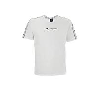 Champion Men's Legacy American Tape Small Logo S/S T-Shirt, White, XS