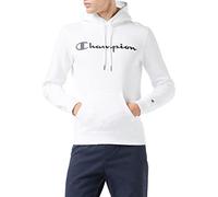 Champion Men's Legacy Classic Logo 214743 Hooded Sweatshirt, White, XS