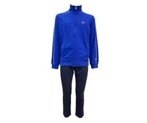 Champion Men's Legacy - Full Zip Sweatsuit with Logo, Blue (BS008), XL