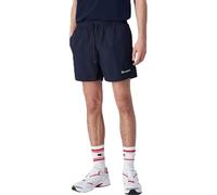 Champion Men's Legacy Icons Beachshorts-Crinkle Taslon Small Script Logo Swim Trunks, Navy Blue, S
