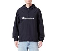 Champion Men's Legacy Outdoor-Spring-Summer Contrast Logo Wr Taslon Hooded Jacket, Black, XXL