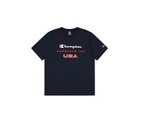 Champion Men's Legacy Retro Sport (220324) -USA Graphic Ss Crewneck T-Shirt, Blue (BS501), S