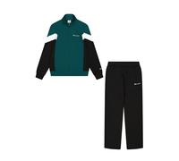 Champion Men's Legacy Script Shop Color Block (220290) -Soft Compact Powerblend Fleece High-Neck Tracksuit, Green (GS502), XXL