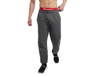 Champion Men's Lightweight Closed Bottom Jersey Pant, Granite Heather, 3X-Large