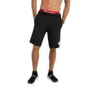 Champion Men's, Lightweight Lounge, Casual Jersey Knit, Weekend Shorts (Reg. Or Big & Tall), Black C Logo, Large
