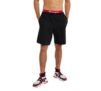 Champion Men's, Lightweight Lounge, Casual Jersey Knit, Weekend Shorts (Reg. Or Big & Tall), Black C Patch Logo, 4X-Large