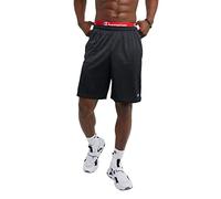 Champion Men's, Lined Basketball, Mesh Gym Shorts (Reg. Or Big & Tall), Black C Patch Logo, X-Large Tall