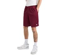 Champion Men's Long Mesh Short with Pockets, Bordeaux Red C Patch Logo, Medium