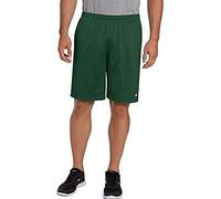 Champion Men's Long Mesh Short with Pockets, Dark Green-407q88, XX-Large