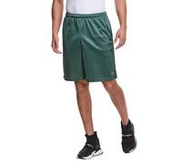 Champion Men's Long Mesh Short with Pockets, Dark Green, Medium