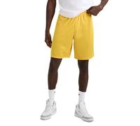 Champion Men's Long Mesh Short with Pockets, Team Gold, X-Large