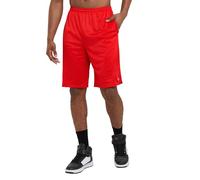 Champion Mens Long Mesh with Pockets Athletic-Shorts, Crimson C Patch Logo, M UK