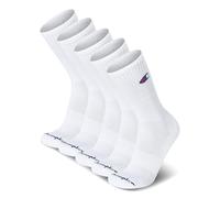 Champion Mens Men’s Crew Socks - 5 Pack Cushioned Crew Socks Moisture-wicking Breathable Reinforced Heel & Toe (Size: 6-12.5), White, 4.5-12 UK