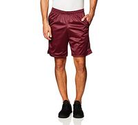 Champion Men's Mesh Gym, Lightweight Athletic Shorts (Reg. Or Big & Tall), Bordeaux Red C Patch Logo, Large