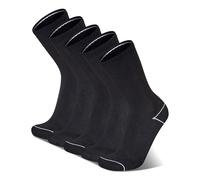 Champion Men's Double Dry Moisture Wicking Crew Socks; 6, 8, 12 Packs Available, Black Heel/Toe, 9-13 UK