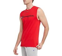 Champion Men's Graphic Jersey Muscle Shirt, Scarlet, S