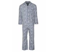 Champion Mens Paisley Warm Brushed Cotton Pyjama Lounge Wear Blue M