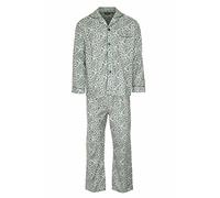 Champion Mens Paisley Warm Brushed Cotton Pyjama Lounge Wear Green L