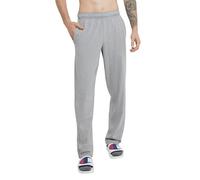 Champion Mens Pants, Everyday Cotton, Lightweight Open-Hem Lounge Pants for Men (Reg. Or Big & Tall) Track Pants, Oxford Gray - C Patch Logo, 4 Short
