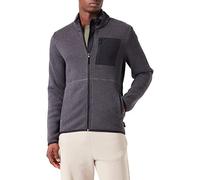 Champion Men's Polar Full Zip Hooded Sweatshirt, Black Melange, L