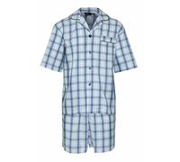 Champion Mens Polycotton Short Pyjama Lounge Wear Set-Blue-X-Large 44-46