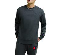 Champion Mens Powerblend Crewneck Sweatshirt,Best Crew Sweatshirts for Men(reg. Or Big & Tall), Granite Heather C Logo, 3X-Large Tall