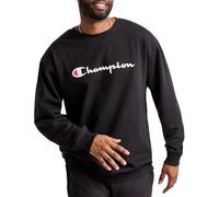 Champion Men's Powerblend Fleece Crew, Camo Script Pullover Sweater