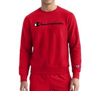 Champion Men's Powerblend Fleece Crew, Camo Script Pullover Sweater