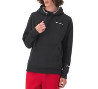 Champion Men's, Powerblend, Fleece Hoodie, Comfortable Sweatshirt, Logo (Reg. Or Big & Tall) Hooded, Black Small Script, XL