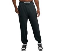 Champion Men's, Powerblend, Fleece Joggers, Comfortable Sweatpants (Reg. Or Big & Tall), Black C Patch Logo, Large