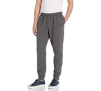 Champion Men's, Powerblend, Fleece Joggers, Comfortable Sweatpants (Reg. Or Big & Tall) Pants, Granite Heather C Patch Logo, Small