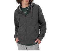 Champion Men's Powerblend Full-Zip Hoodie Warm Up or Track Jacket, Granite Heather, Medium