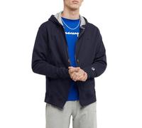 Champion Men's Powerblend Full-Zip Hoodie Warm Up or Track Jacket, Navy, Large