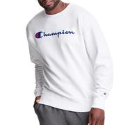 Champion Men's Powerblend Graphic Crew Sweatshirt, White-y06794, XS