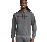 Champion Men's Powerblend Graphic Hoodie Hooded Sweatshirt, Granite Heather-y06794, XS