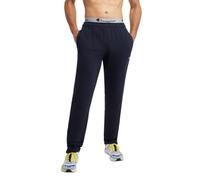 Champion Men's, Powerblend, Fleece Open-Bottom Sweatpants (Reg. Or Big & Tall) Pants, Navy C Patch Logo, Small
