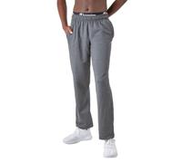 Champion Men's Powerblend Open Bottom Fleece Pants, Granite Heather-549314, XL UK