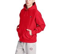 Champion Mens Pullover Hoodie, Reverse Weave Hooded Sweatshirt for Men, Best Comfortable Left Chest C, Team Red Scarlet/Left Chest C Logo, M UK