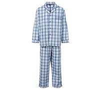 Champion Men's Pyjamas Marlow Long Sleeves Pjs Set Check (XL, SKY BLUE CHECK)
