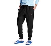 Champion Men's Reverse Weave Jogger Sweatpants, Black/C Logo, L UK