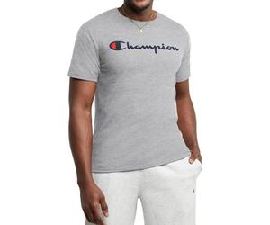 CHAMPION MEN'S ROCHESTER LINEAR CREW NECK T-SHIRT TEE GREY RETRO NEW BNWT OG