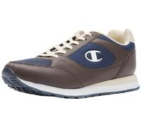 Champion Men's Rr Champ Ii Mix Material Sneakers, Blu Marino Marrone Off White BS502, 7.5 UK