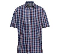 Champion Mens Short Sleeve Shirt Yarn Dyed Polyester Cotton FINE Quality Shirt (3XL 19-19.5IN, RED)