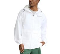 Champion Men's, Stadium Full-Zip, Wind, Water Resistant Jacket, White Small Script, XXL