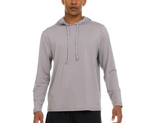 Champion Mens Sun Hoodie Long Sleeve, UPF 50 Sun Shirts for Men, Lightweight UV Protection Rash Guard, Fishing Swim Shirt