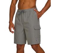 Champion Mens Swim Trunks with Mesh Liner Cargo Pocket- 9" Inseam Quick Dry Bathing Suit Board Shorts for Beach Swimming, Ashland Slate, Large