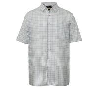 Champion Mens Tattersall Country Casual Short Sleeve Shirt Blue 4XL