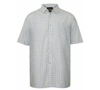 Champion Mens Tattersall Country Casual Short Sleeve Shirt Blue XXL