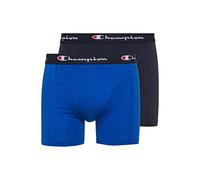 Champion Mens Underwear Basics 2 Pk Boxer Briefs, Royal Blue/Dark Blue, XL UK