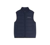 CHAMPION Men's Vest Jacket, zip-up lightweight padded vest, water-resistant crinkle-effect nylon, zipped front pockets, sustainable Repreve padding, high collar